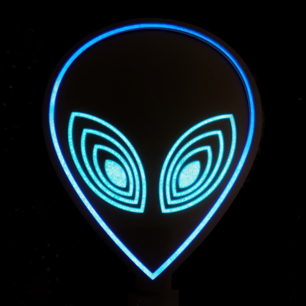 Alien Visitor Illuminated Rave Gear LED Tee Shirt
